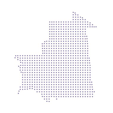 Moritanya haritalı noktalı desen dizaynı mor daire