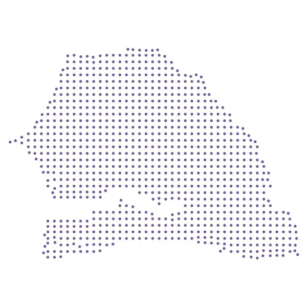 Senegal haritalı nokta desenli mor daire