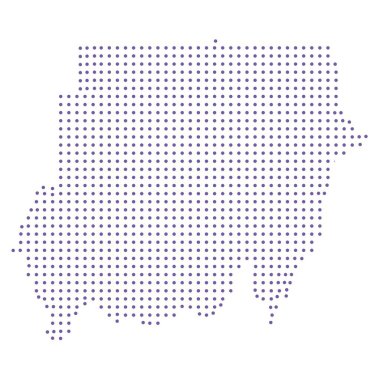 Sudan haritalı nokta desenli mor daire dizaynı