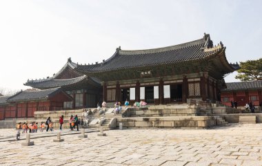 Seul, Güney Kore - 25 Kasım 2022 Changgyeonggung Sarayı, Joseon Hanedanlığı 'ndan.