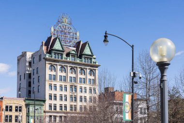 Scranton, PA - 8 Mart 2025: Scranton Elektrik Binası, şehrin önemli bir simgesidir.