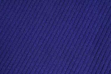 Mavi çizgili kumaş. Tekstil. Yaratıcılık için reklam ürünleri afişi. Polyester kumaş dokusu arkaplanı.