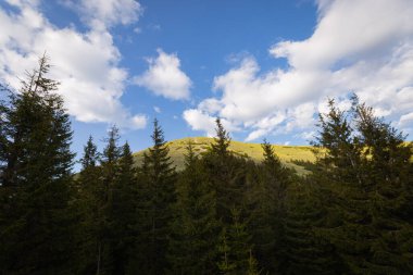 Dağların güzel manzarası.