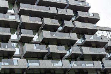 Modern tasarıma sahip yeni evler.