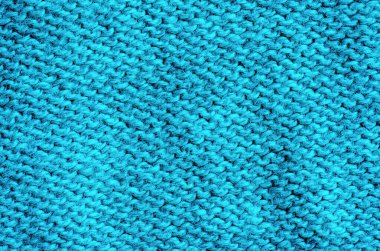 Mavi yün kumaş dokusu