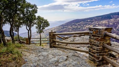 Granada Alpujarra 'daki panoramik bakış açısı