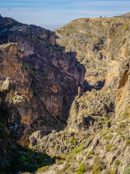 格拉纳达Alpujarras地区的峡谷 — 图库照片