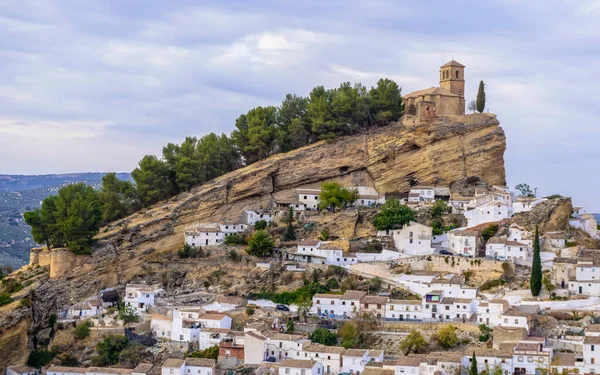 stock image Panoramic of the town of Montefrio in the province of Granada, one of the most beautiful towns in Spain
