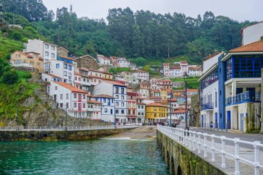 panoramica de Cudillero, council, parish and town of the autonomous community of the Principality of Asturias, in Spain