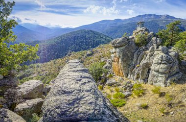 Madrid 'deki Sierra de Guadarrama' nın etkileyici bakış açısı