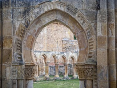 Romanesque monastery of San Juan de Duero built in the 12th century clipart