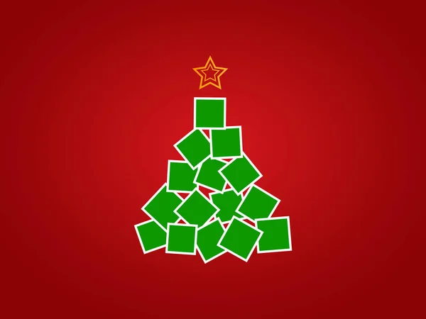 Vánoční Strom Santa Claus Vánoční Koncepce — Stock fotografie
