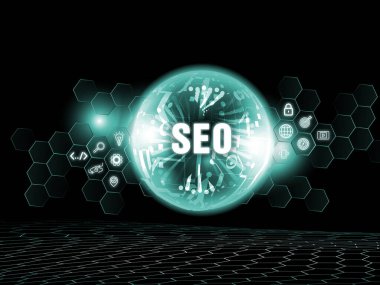 SEO arama motoru optimizasyonu, İnternet pazarlaması ve çevrimiçi markalaşma kavramı