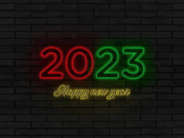 New year wishing, happy new year and 2023 art.