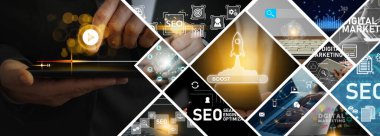 SEO arama motoru optimizasyonu, organik arama ve bağlantı kurma fikri