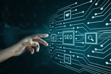 SEO arama motoru optimizasyonu, organik arama ve bağlantı kurma fikri