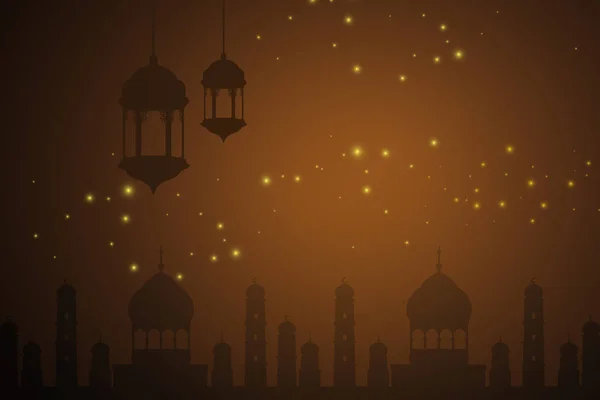 Щасливий Рамадан Щасливий Ісламське Привітання Ісламський Місяць Мубарак Мистецтво Запрошення — стокове фото