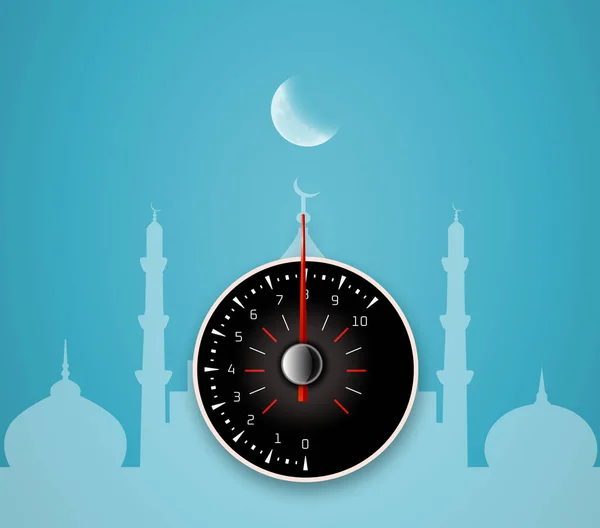 Happy Ramadan Happy Eid Crescent Ramadan Islamic Moon Ramadan Mubarak — Stock Photo, Image