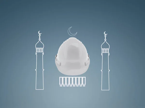 Szczęśliwy Ramadan Szczęśliwy Eid Ramadan Zaproszenie Islamski Księżyc Półksiężyc Ramadan — Zdjęcie stockowe