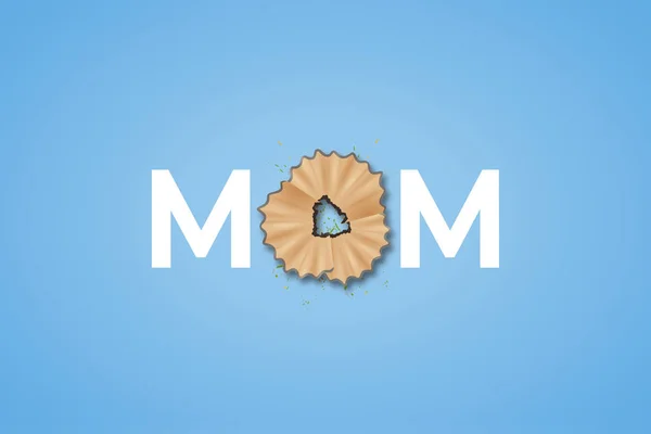 送给妈妈一张漂亮的母亲节图像 母亲节图像 温馨的照片和母亲节视频屏幕 — 图库照片