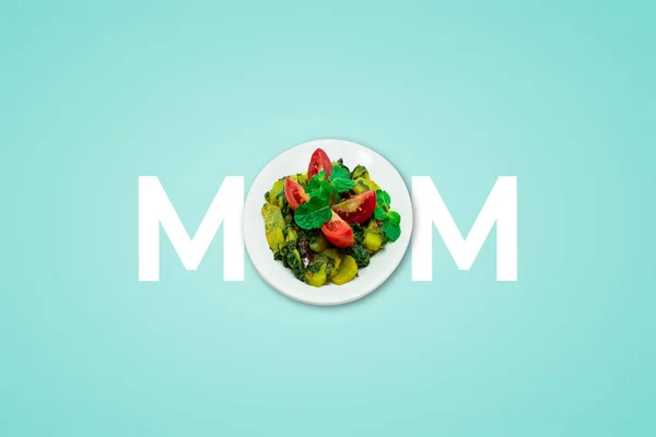 Schön Gestaltete Muttertagsbilder Muttertagsbilder Mom Feiern Und Mom Zum Lächeln — Stockfoto