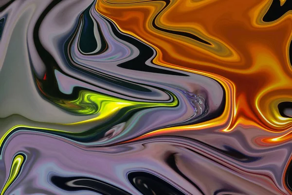 Abstracte Vloeibaar Maken Chaotisch Abstract Marmeren Textuur Aquarel Abstracte Schilderkunst — Stockfoto