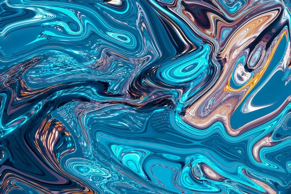 Abstraktní Zkapalnění Barva Vody Abstraktní Malba Hladký Vzor Mramorové Vlny — Stock fotografie