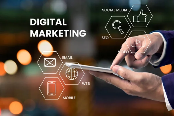 Marketing Digitale Marketing Online Marketing Digitale — Foto Stock