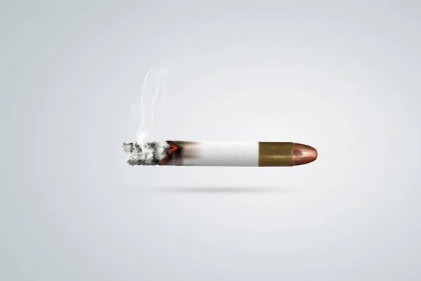 Креативная Концепция Концепция Запрета Курения Бросить Табак Сигарету Легкие — стоковое фото