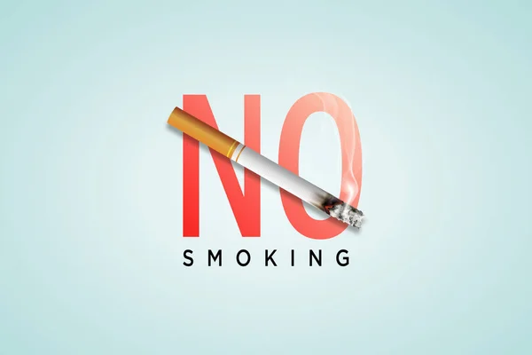 禁止吸烟 世界无烟日和戒烟网的概念 — 图库照片