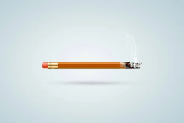 Концепция Запрета Курения Сигареты Дымовым Дизайном Искусства Всемирного Дня Табака — стоковое фото