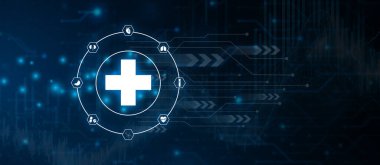 Sağlık hizmetleri, hastaneler ve doktor ekranı