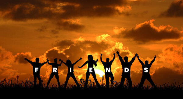Друзья навсегда Очаровательные изображения акций для всех.