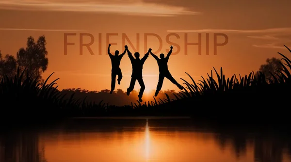 Вічна Дружба Кращі Друзі Назавжди Стокові Зображення — стокове фото