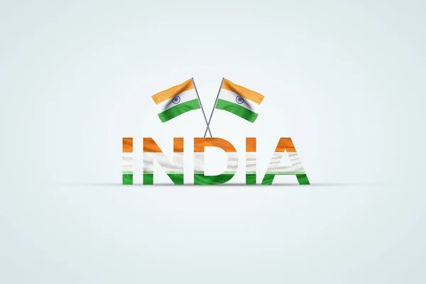 Magnífico Dia Independência Índia Celebração Cartazes Stock Pho — Fotografia de Stock