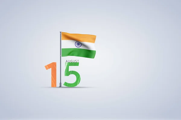 インド独立記念日の招待状 株式会社Ph ロイヤリティフリーのストック画像