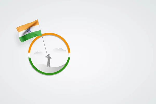 Захватывающее Празднование Дня Независимости Индии События Stock Imag Стоковое Изображение
