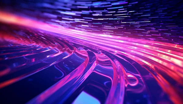 Abstrakter Futuristischer Hintergrund Neon Energie Gaming Rosa Und Blau Stockbild