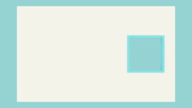 Minimalist Duvarda Hareket Eden Pencerenin 3 Boyutlu Canlandırması