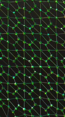 Dikey Moleküler Veri Sistemi - Dinamik Pulslu Geometrik Yeşil Düğümlerin 3B Ağı