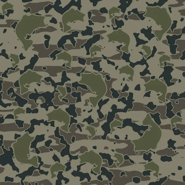 Kayalık ve su elementleriyle doğal kahverengi tonda balık avlama kamuflajı, balıkçı kıyafeti, açık hava spor malzemeleri ve kamuflaj için ideal..