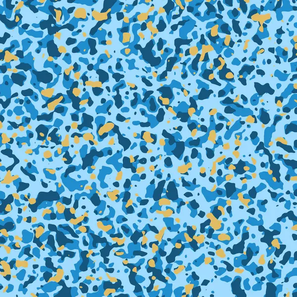 Sarı ve gri benekli kalın mavi kamuflaj izleri. Askeri, açık hava, taktik veya ileri teknoloji dijital projeler için idealdir.