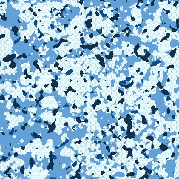 Açık mavi renkte, yumuşak kenarlı ve soyut lekeli kamuflaj deseni, çocuk kıyafetleri için mükemmel, deniz temalı moda, ya da moda tekstil geçmişi.