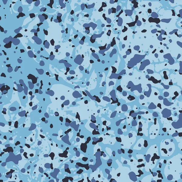 Organik sıçrama efektleri, okyanus markalaşması, dişli dokuları ve sualtı temalı tasarım projeleri için ideal olan serin mavi tonlarda dijital su kamuflajı baskısı.