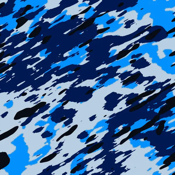Yoğun su benzeri dokulara sahip koyu mavi kamuflaj deseni, dijital tasarım için ideal balıkçılık kamuflajı, perde kumaşı, mobil örtüler, masaüstü arka planlar ve moda aksesuarları..
