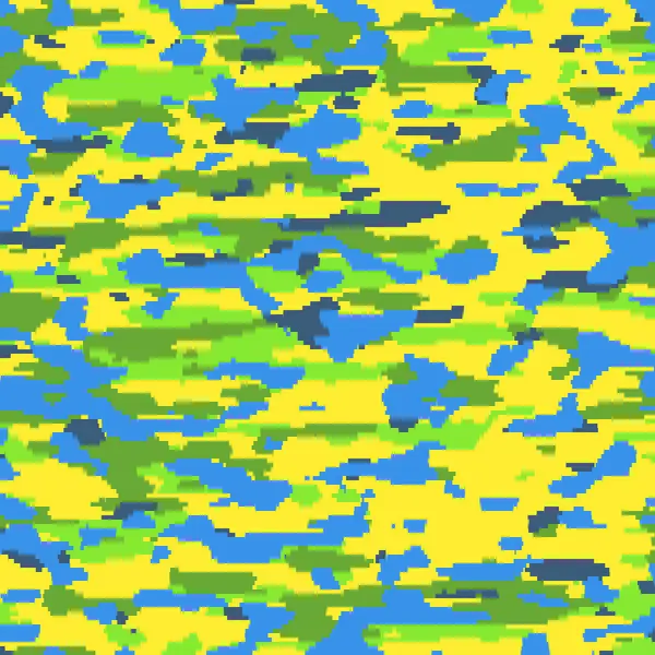 Mahi mahi mahi yeşili, mavi ve sarı tonlarda dijital soyut kamuflaj, tekstil deseni, balıkçılık kamuflajı, perde baskıları, mobil kapaklar ve modern modern arka plan görselleri için ideal.