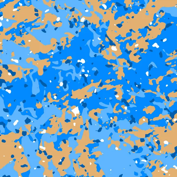 Çelişkili mavi ve Sandy kahverengi renklerine sahip canlı bir balıkçı arka planı, soyut dijital tarzda, Sucul giysileri için mükemmel, sportif deniz kumaşı, ve performans balıkçılığı giysisi