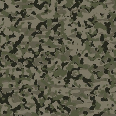 Dijital duvar kağıdı, moda tekstil deseni, pazarlama afişi, modern arkaplan veya masaüstü kapağı uygulaması için gerçekçi yeşil ve kahverengi kamuflaj soyut arka plan tasarımı.