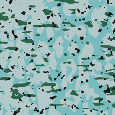 Modern estetik kamuflaj dokusu nane ve siyah renkte, organik dağınık desenli, masaüstü arkaplanı, duvar sanatı, reklam grafikleri veya yaratıcı tekstil tasarım uygulamaları için mükemmel.