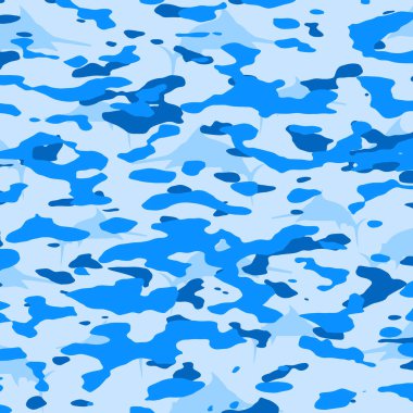 Yüksek kontrastlı dijital damlalara sahip parlak okyanus mavisi soyut kamuflaj arka planı, duvar kağıdı, mobil kapaklar, perde baskıları, moda tekstil deseni, iş afişleri ve masaüstü görselleri için ideal.
